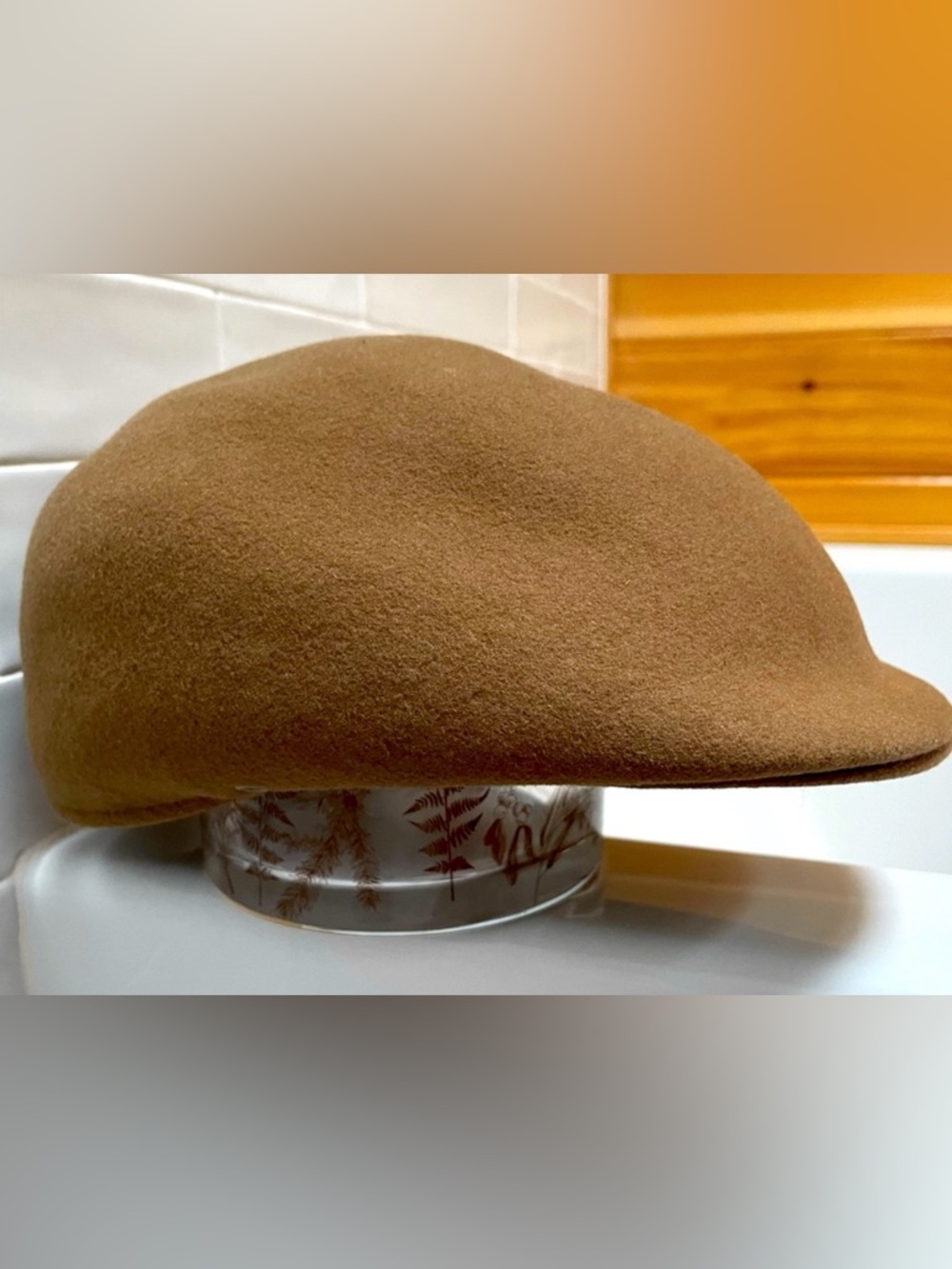Ascot Wool Newsboy Cap Made in USA Large Brown Vintage Style Driver Hat